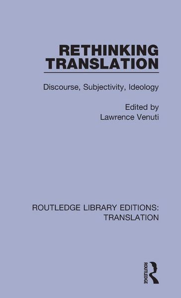 Produktbild: Rethinking Translation