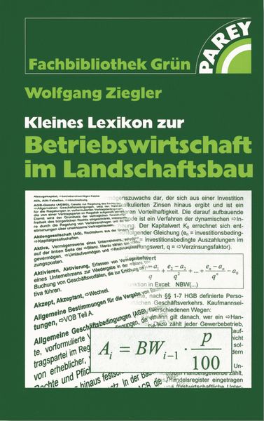 Produktbild: Kleines Lexikon zur Betriebswirtschaft im Landschaftsbau