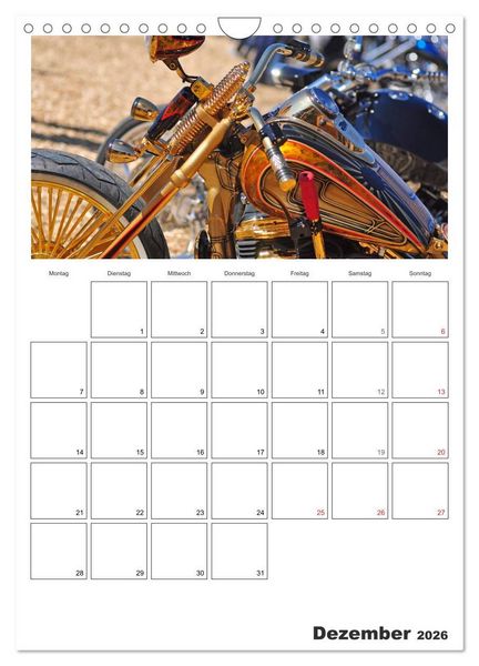 Produktbild: Best of Harley-Davidson Custom-Style 2026 (Wandkalender 2026 DIN A4 hoch), CALVENDO Monatskalender