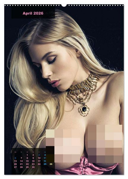 Produktbild: Blonde Girls typisch pink (Wandkalender 2026 DIN A2 hoch), CALVENDO Monatskalender