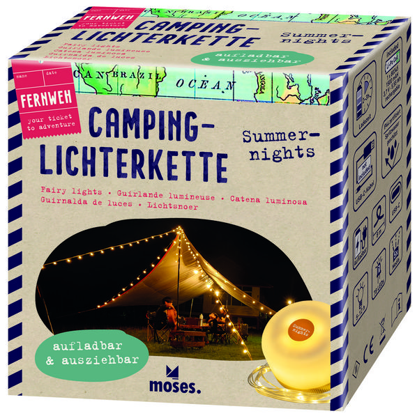 Fernweh Camping-Lichterkette Summernights kaufen