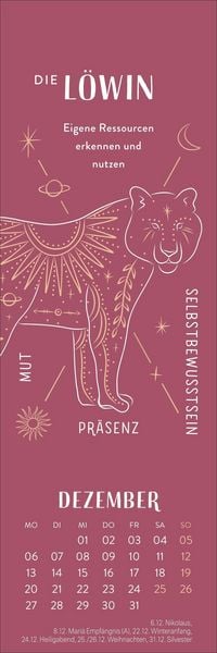 Produktbild: Krafttiere Lesezeichen & Kalender 2027