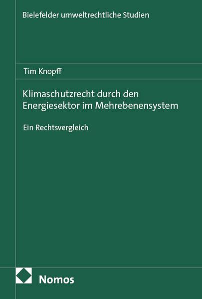 Produktbild: Klimaschutzrecht durch den Energiesektor im Mehrebenensystem