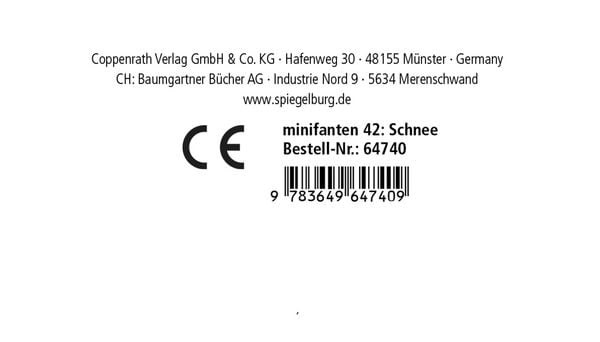 Produktbild: minifanten 42: Hurra, es schneit!