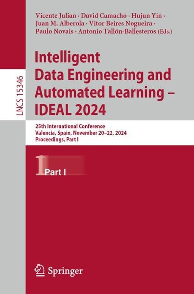 Produktbild: Intelligent Data Engineering and Automated Learning - IDEAL 2024