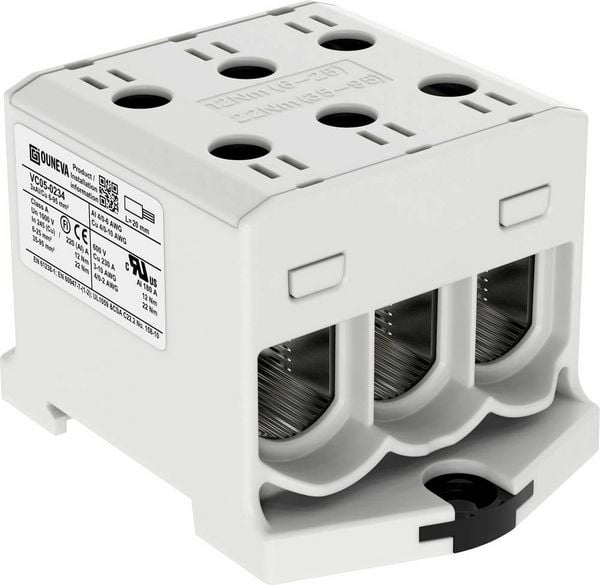 Produktbild: Ouneva Group VC05-0234 Verteilerblock Schrauben Grau 1St.