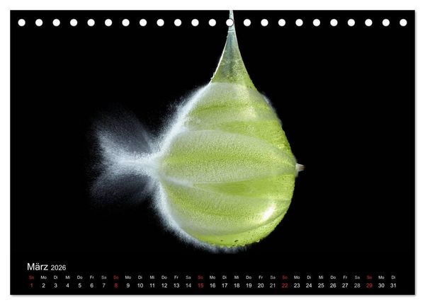 Produktbild: Ballistik Highspeed Fotos (Tischkalender 2026 DIN A5 quer), CALVENDO Monatskalender
