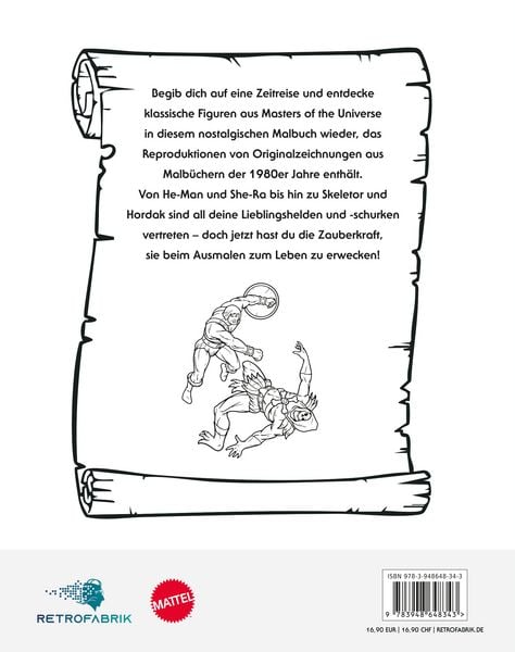 Produktbild: Masters of the Universe: Retro Power! Malbuch
