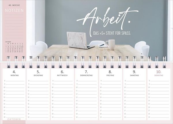 Produktbild: Tischkalender Nie ist der Freitag da, wenn man ihn braucht! 2027