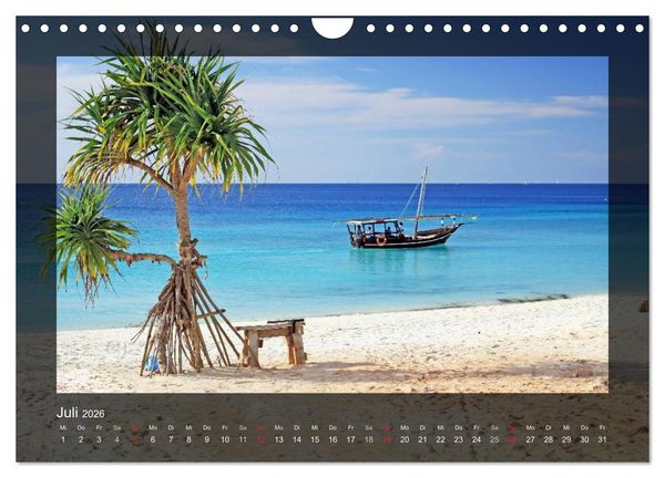 Produktbild: Sansibar (Wandkalender 2026 DIN A4 quer), CALVENDO Monatskalender
