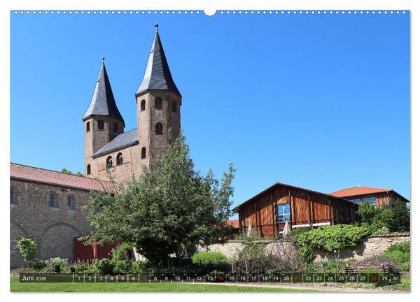 Produktbild: Stra&szlig;e der Romanik im Harz - eine Rundreise von Magdeburg in den Harz (hochwertiger Premium Wandkalender 2026 DIN A2 quer), Kunstdruck in Hochglanz