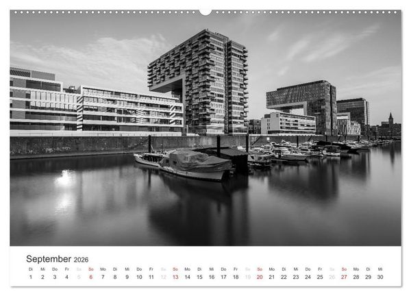 Produktbild: K&ouml;ln - monochrome Ansichten (Wandkalender 2026 DIN A2 quer), CALVENDO Monatskalender