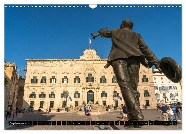 Produktbild: Valletta - Malta (Wandkalender 2026 DIN A3 quer), CALVENDO Monatskalender