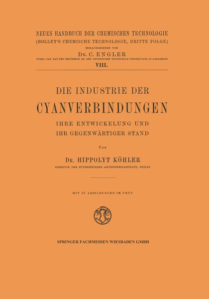 Produktbild: Die Industrie der Cyanverbindungen