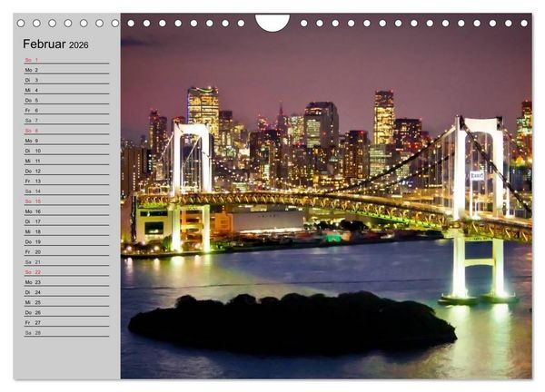 Produktbild: Japan &bull; Impressionen (Wandkalender 2026 DIN A4 quer), CALVENDO Monatskalender