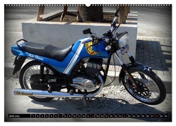 Produktbild: Motorrad-Legenden: JAWA (hochwertiger Premium Wandkalender 2026 DIN A2 quer), Kunstdruck in Hochglanz