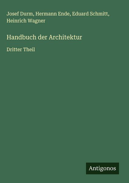 Produktbild: Handbuch der Architektur