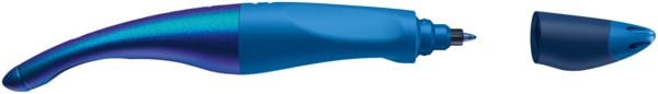 Produktbild: STABILO Tintenroller Linksh&auml;nder - EASYoriginal Holograph blau - Einzelstift - Schreibfarbe blau (l&ouml;schbar)