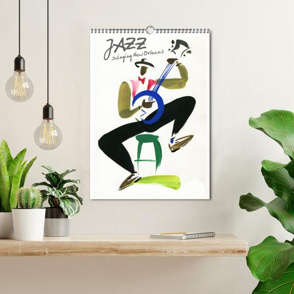 Produktbild: JAZZ swinging New Orleans (Wall Calendar 2026 DIN A3 portrait), CALVENDO 12 Month Wall Calendar