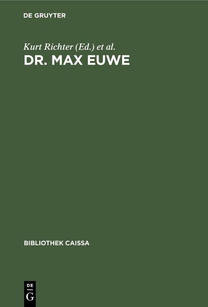 Produktbild: Dr. Max Euwe