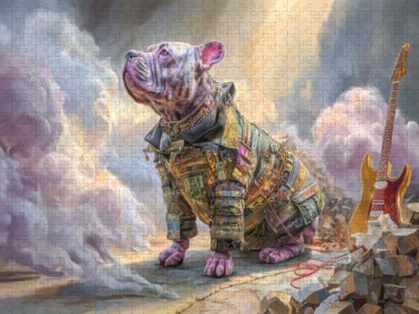 Produktbild: CALVENDO Puzzle Punkerhunde | 1000 Teile Lege-Gr&ouml;&szlig;e 64x48cm Foto-Puzzle f&uuml;r gl&uuml;ckliche Stunden