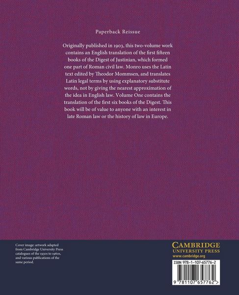 Produktbild: The Digest of Justinian