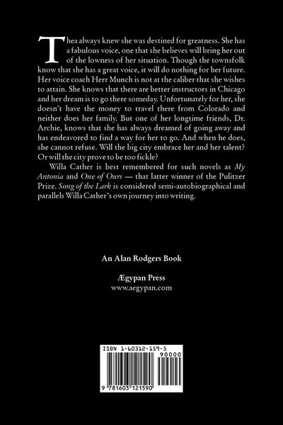Produktbild: Song of the Lark by Willa Cather, Fiction, Short Stories, Literary, Classics