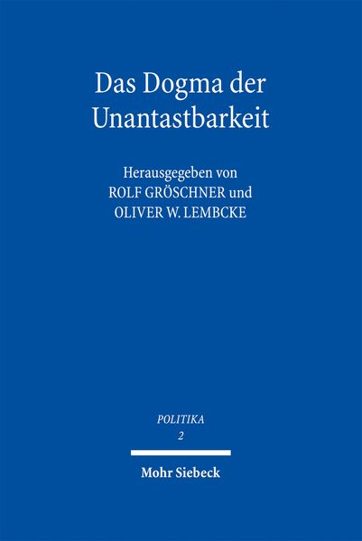 Produktbild: Das Dogma der Unantastbarkeit