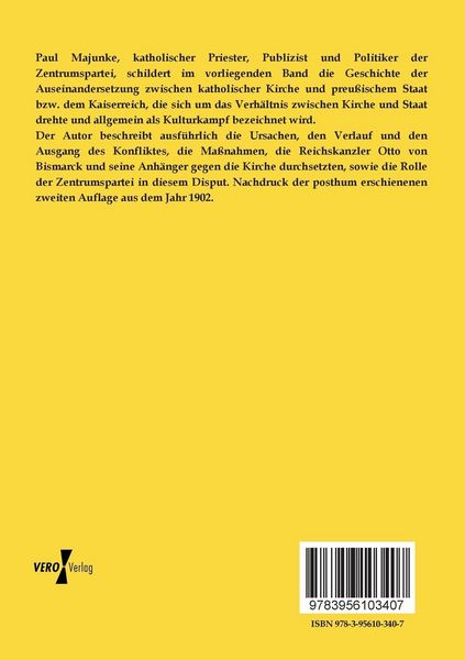Produktbild: Geschichte des Kulturkampfes in Preu&szlig;en-Deutschland