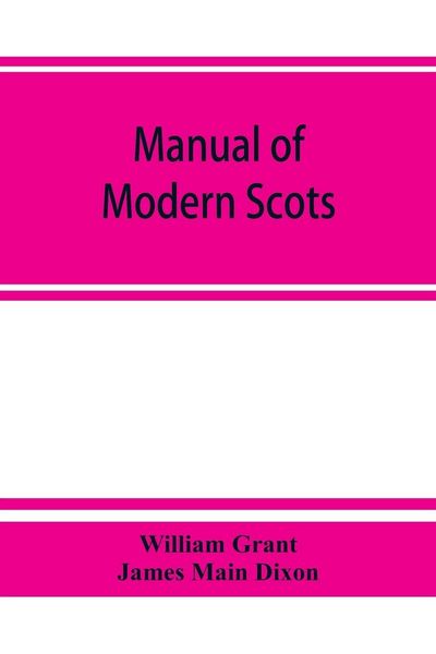 Produktbild: Manual of modern Scots