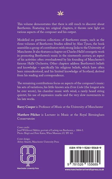 Produktbild: Manchester Beethoven studies