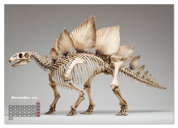 Produktbild: Knochen der Giganten - Dinosaurier im Portr&auml;t (Wandkalender 2026 DIN A2 quer), CALVENDO Monatskalender