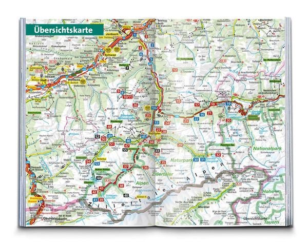 Produktbild: KOMPASS Wanderf&uuml;hrer Zillertal, 55 Touren mit Extra-Tourenkarte