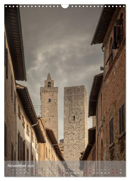 Produktbild: San Gimignano - Stadt der T&uuml;rme (Wandkalender 2026 DIN A3 hoch), CALVENDO Monatskalender