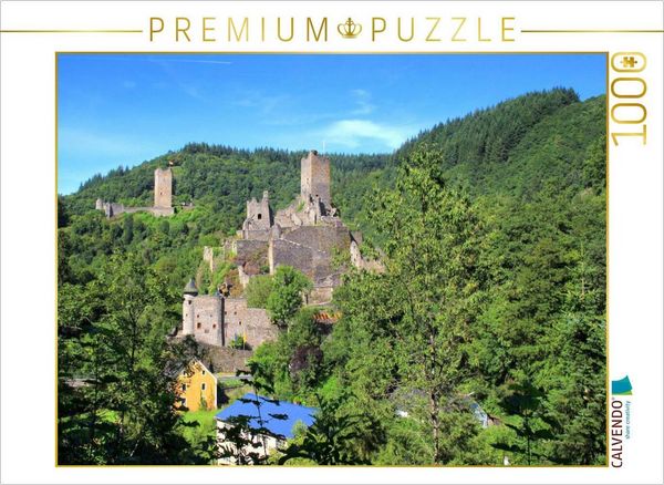 Produktbild: CALVENDO Puzzle Die Ober und Unterburg in Manderscheid | 1000 Teile Lege-Gr&ouml;&szlig;e 64x48cm Foto-Puzzle f&uuml;r gl&uuml;ckliche Stunden