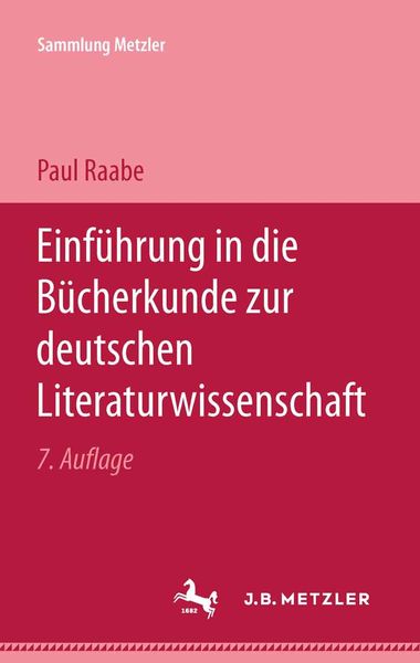 Produktbild: Einf&uuml;hrung in die B&uuml;cherkunde zur Deutschen Literaturwissenschaft