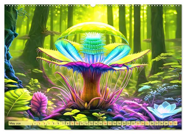 Produktbild: Intergalactic garden (Wall Calendar 2026 DIN A2 landscape), CALVENDO 12 Month Wall Calendar