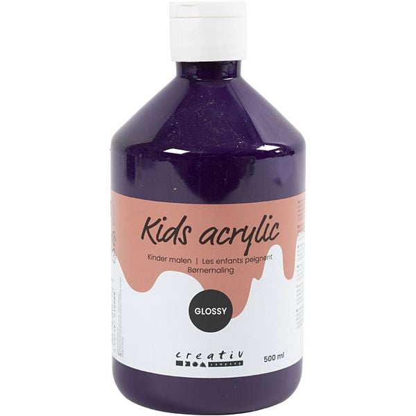 Produktbild: Creativ Company Acrylfarbe Gl&auml;nzend, Violett, 500 ml/ 1 Fl.