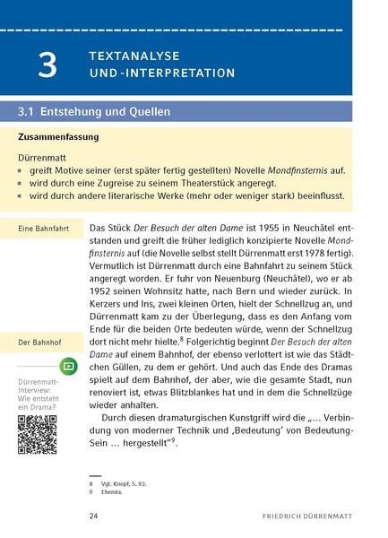 Produktbild: Der Besuch der alten Dame - Textanalyse und Interpretation