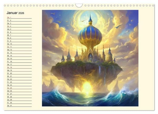Produktbild: Meeresmythen (Wandkalender 2026 DIN A3 quer), CALVENDO Monatskalender