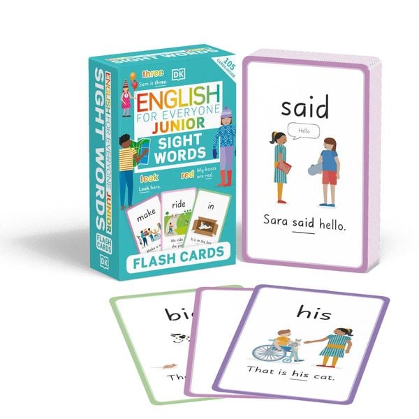 Produktbild: English for Everyone Junior Sight Words Flash Cards