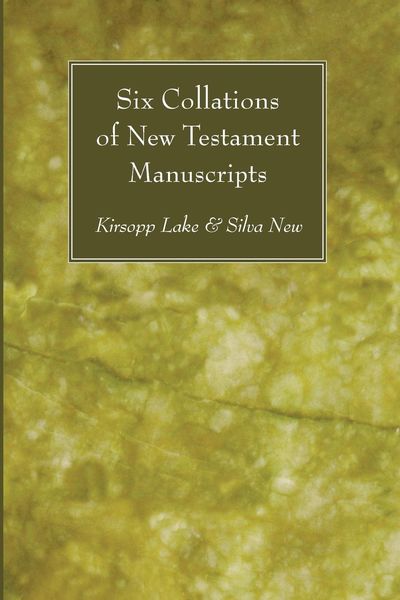 Produktbild: Six Collations of New Testament Manuscripts