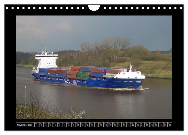 Produktbild: Containerschiffe (Wandkalender 2027 DIN A4 quer), CALVENDO Monatskalender