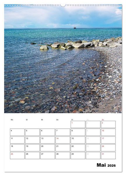 Produktbild: R&uuml;gen und Hiddensee - Bilder eines Sommers / Planer (Wandkalender 2026 DIN A2 hoch), CALVENDO Monatskalender