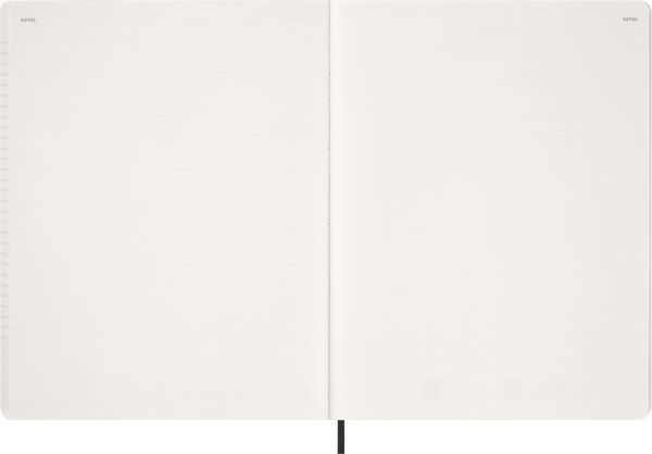 Produktbild: Moleskine 15 Monate Essential Wochenkalender 2026/2027, 1 Wo = 2 Seiten, vertikal, XXL, weicher Einband, Schwarz