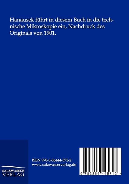 Produktbild: Lehrbuch der Technischen Mikroskopie