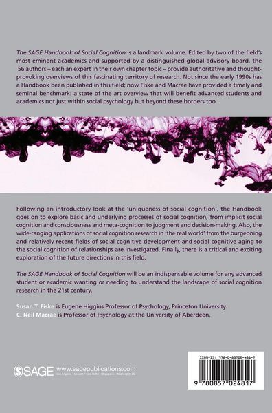 Produktbild: The SAGE Handbook of Social Cognition