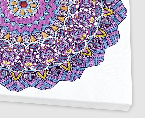 Produktbild: Diamond Painting "Diamantane Mandala Set 8", lila / pink / blau