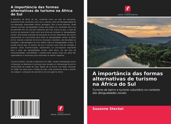 Produktbild: A import&acirc;ncia das formas alternativas de turismo na &Aacute;frica do Sul