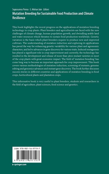 Produktbild: Mutation Breeding for Sustainable Food Production and Climate Resilience